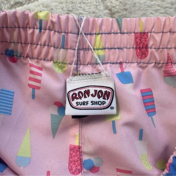 Ron Jon Surf Shop | Blue and Pink Popsicle Reversible Board Shorts | Size Large - Picture 9 of 14